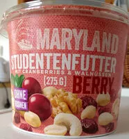 Mängden socker i Studentenfutter Berry mit Cranberries & Walnüssen