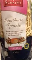 Mängden socker i Schwäbische Spätzle