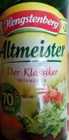 Mängden socker i Essig, weinwürzig