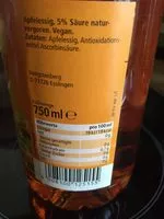Mängden socker i Apfel Essig