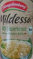 Mängden socker i Mildessa BIO Sauerkraut
