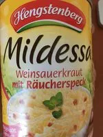 Mängden socker i Mildes Sauerkraut mit Speck