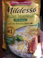 Mängden socker i Mildessa Mildes Sauerkraut mit Ananas