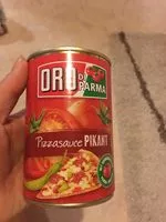 Mängden socker i Pizzasauce Pikant