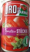 Mängden socker i Tomaten stückig mit Kräutern
