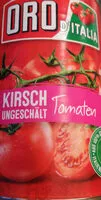 Mängden socker i Kirschtomaten - Ungeschält