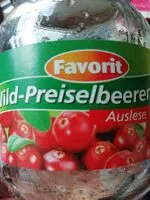 Mängden socker i Wild-Preiselbeeren, Auslese