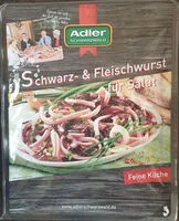 Mängden socker i Schwarz- und Fleischwurst für Salat