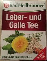 Mängden socker i Bad Heilbrunner Leber Und Galle Tee
