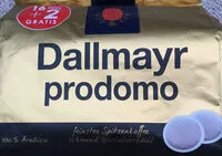 Mängden socker i Dallmayr Prodomo Kaffeepads