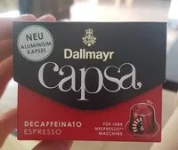 Mängden socker i decaffeinato espresso