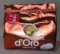 Mängden socker i Crema d'Oro Intensa Kaffeepads