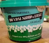 Socker och näringsämnen i Du vrai sirop de liege