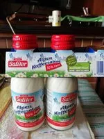 Mängden socker i Alpen Kaffeesahne
