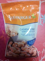 Mängden socker i Cashewkerne geröstet, gesalzen