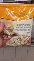 Mängden socker i Seeberger Kürbiskerne Geröstet Und Gesalzen