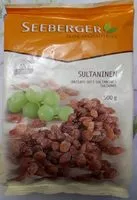 Mängden socker i Raisins secs Sultanines