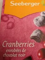 Mängden socker i Cranberries enrobées de chocolat noir