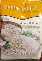 Mängden socker i Sesam Geschält / Sésame décortiqué