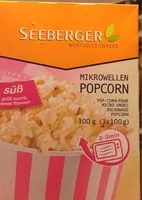 Mängden socker i Seeberger Mikrowellen popcorn Süß