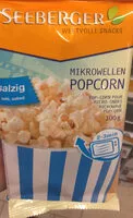 Mängden socker i Seeberger Mikrowellen Popcorn Salzig