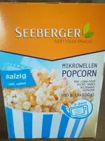 Mängden socker i Popcorn salé pour micro-ondes