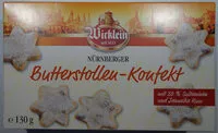 Mängden socker i Nürnberger Butterstollen-Konfekt