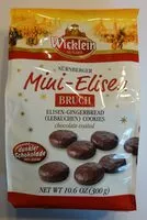 Mängden socker i Nürnberger Mini-Elisen Bruch mit dunkler Schokolade