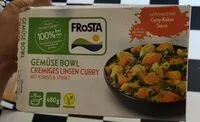 Mängden socker i Frosta Gemüsebowl Cremiges Linsencurry mit Kürbis & Spinat