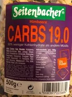 Mängden socker i Seitenbacher Carbs 19.0 Himbeere