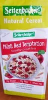 Mängden socker i Musli Red Temptation