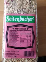 Mängden socker i Seitenbacher emuesli
