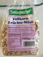 Mängden socker i Vollkorn Früchte Müsli
