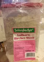 Mängden socker i Vollkorn Bircher Müsli