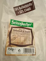 Mängden socker i Seitenbacher Müsli 362, Ballaststoffe + Chia