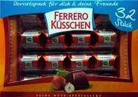 Mängden socker i Ferrero Küsschen