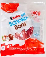 Mängden socker i Schoko-bons