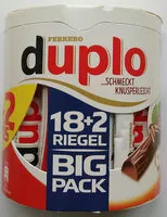 Mängden socker i Duplo Big Pack 18 2