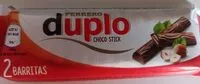 Mängden socker i Duplo choco stick