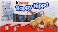 Mängden socker i Kinder Happy Hippo Cacao