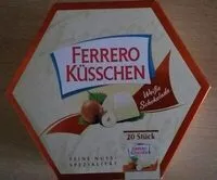 Mängden socker i Ferrero Küsschen White 20er Geschenkverpackung