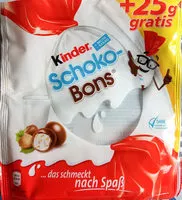 Mängden socker i Kinder Schoko-Bons