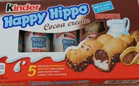 Mängden socker i Kinder Happy Hippo Cocoa cream
