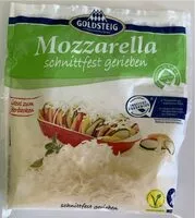 Mängden socker i Mozarella