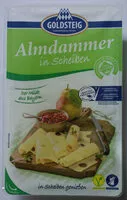 Mängden socker i Almdammer käse