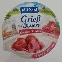 Mängden socker i Grieß Dessert, Erdbeer Himbeer, Erdbeer Himbeer