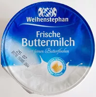 Mängden socker i Frische Buttermilch