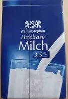 Mängden socker i Haltbare Milch 3,5%