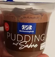 Mängden socker i Schokoladenpudding mit Sahne