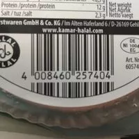 Mängden socker i Sliced chicken sausage